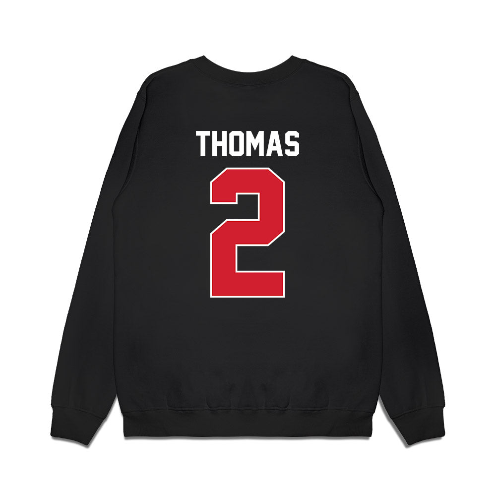 Illinois State - NCAA Women's Basketball : DeShawnti Thomas - Vintage Basketball Premium Crewneck Sweatshirt-1