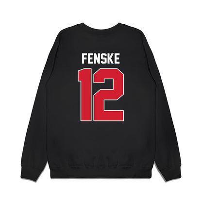 Illinois State - NCAA Women's Basketball : Jordan Fenske - Vintage Basketball Premium Crewneck Sweatshirt-1