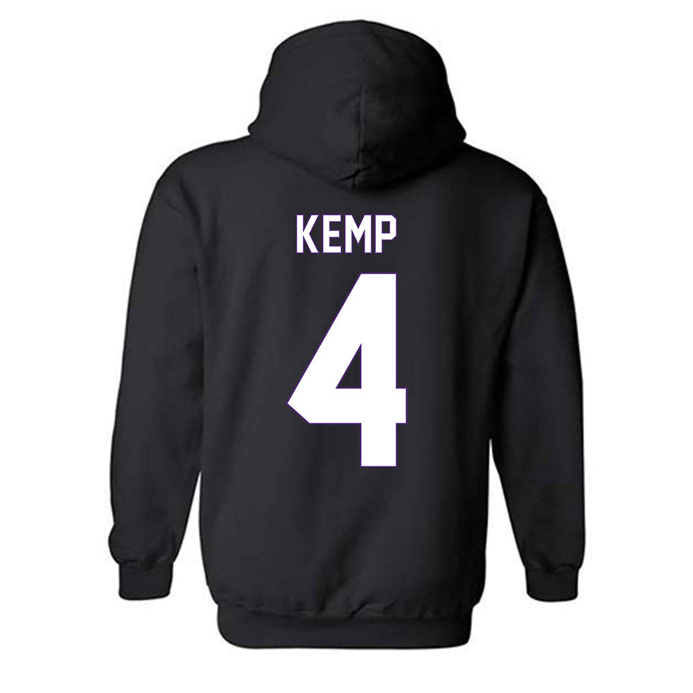 Central Arkansas - NCAA Women's Basketball : Cheyanne Kemp - Vintage Shersey Hooded Sweatshirt-1