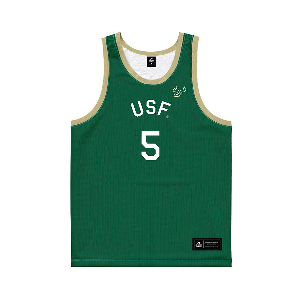 USF - NCAA Men's Basketball : Joseph Pinion - Hardwood Reissue Basketball Jersey-0