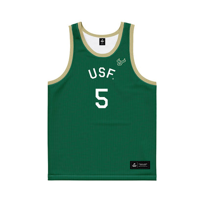 USF - NCAA Men's Basketball : Joseph Pinion - Hardwood Reissue Basketball Jersey-0