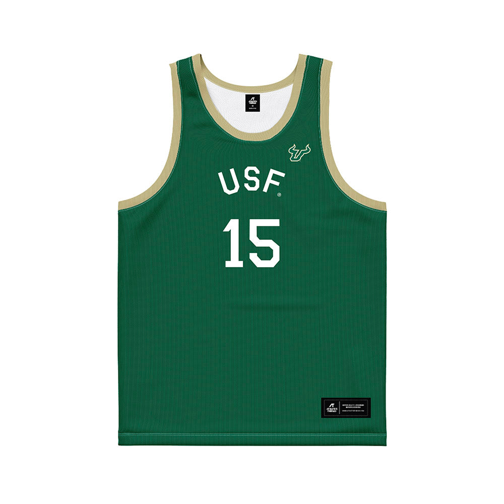 USF - NCAA Men's Basketball : Onyx Nnani - Hardwood Reissue Basketball Jersey-0