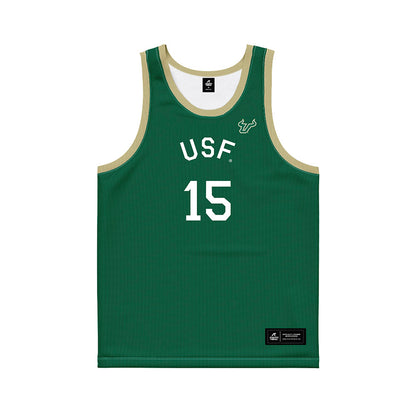 USF - NCAA Men's Basketball : Onyx Nnani - Hardwood Reissue Basketball Jersey-0