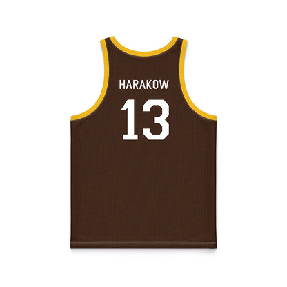 Wyoming - NCAA Men's Basketball : Adam Harakow - Hardwood Reissue Basketball Jersey-1