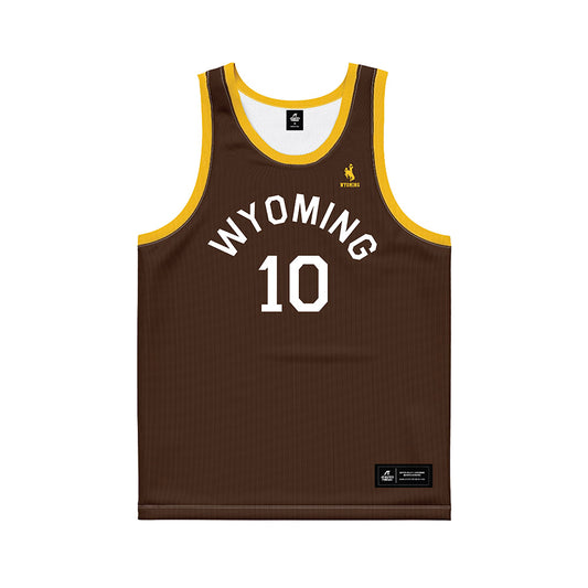 Wyoming - NCAA Men's Basketball : Abou Magassa - Hardwood Reissue Basketball Jersey-0