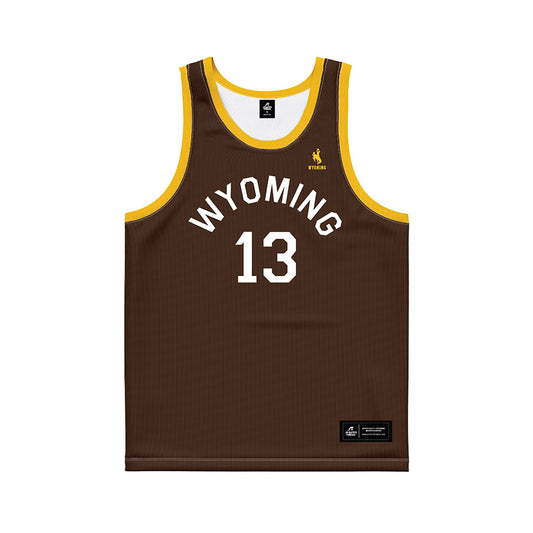 Wyoming - NCAA Men's Basketball : Adam Harakow - Hardwood Reissue Basketball Jersey-0