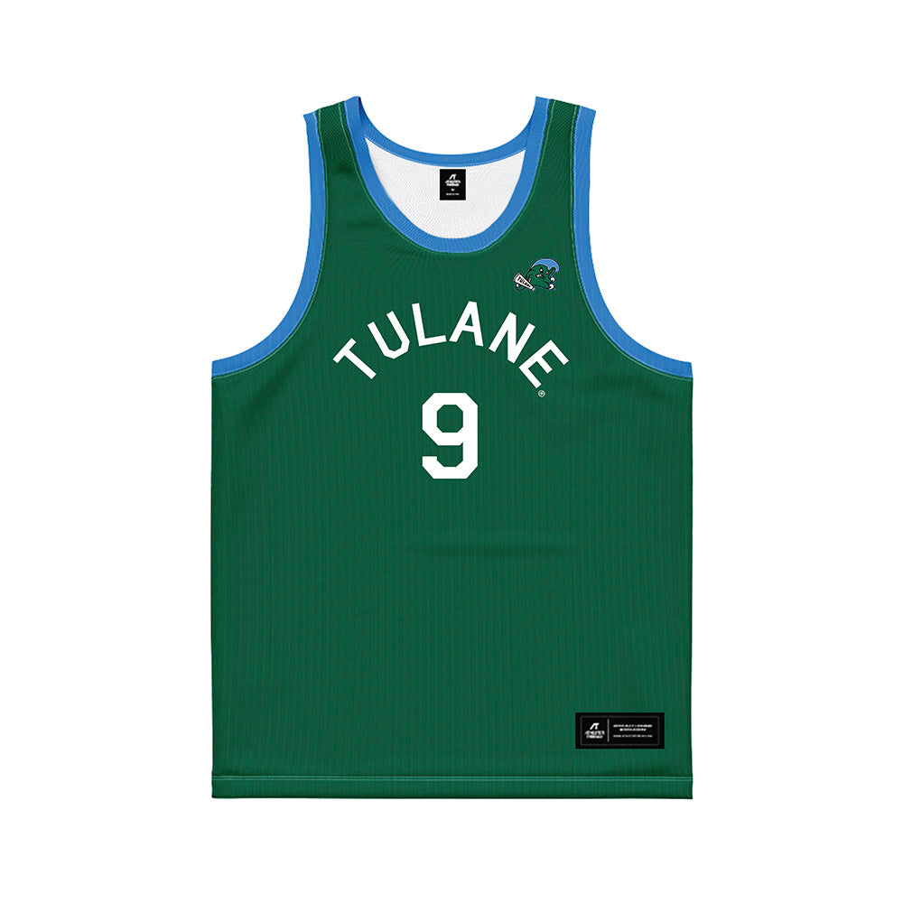 Tulane - NCAA Men's Basketball : Kyle Greene jr - Hardwood Reissue Basketball Jersey-0