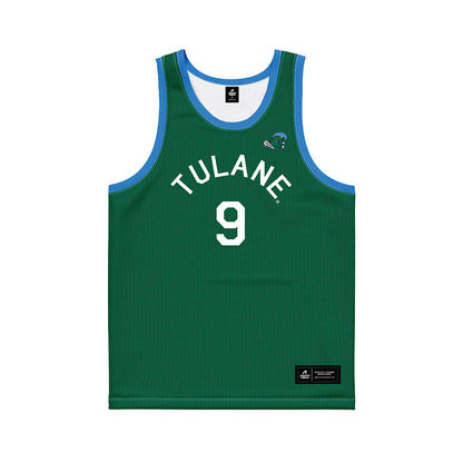 Tulane - NCAA Men's Basketball : Kyle Greene jr - Hardwood Reissue Basketball Jersey-0