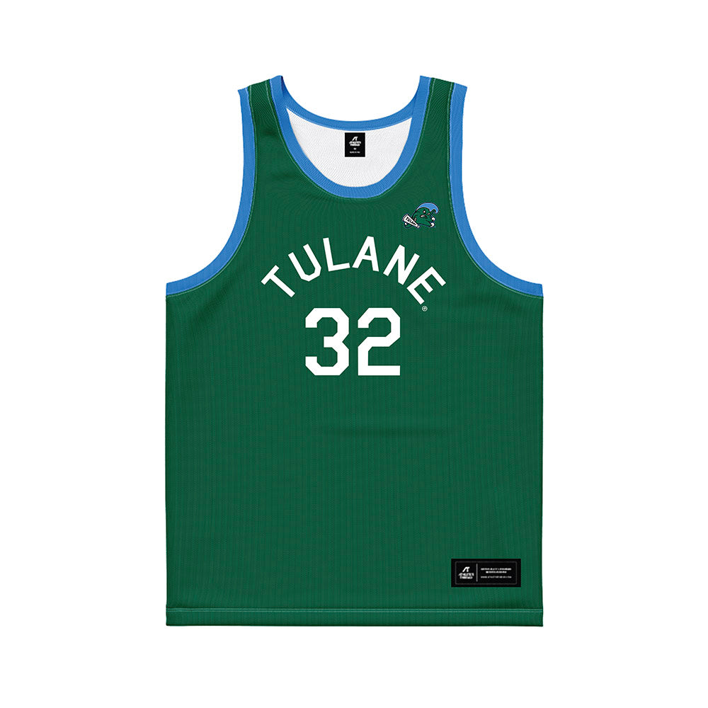 Tulane - NCAA Men's Basketball : Luke Cronin - Hardwood Reissue Basketball Jersey-0