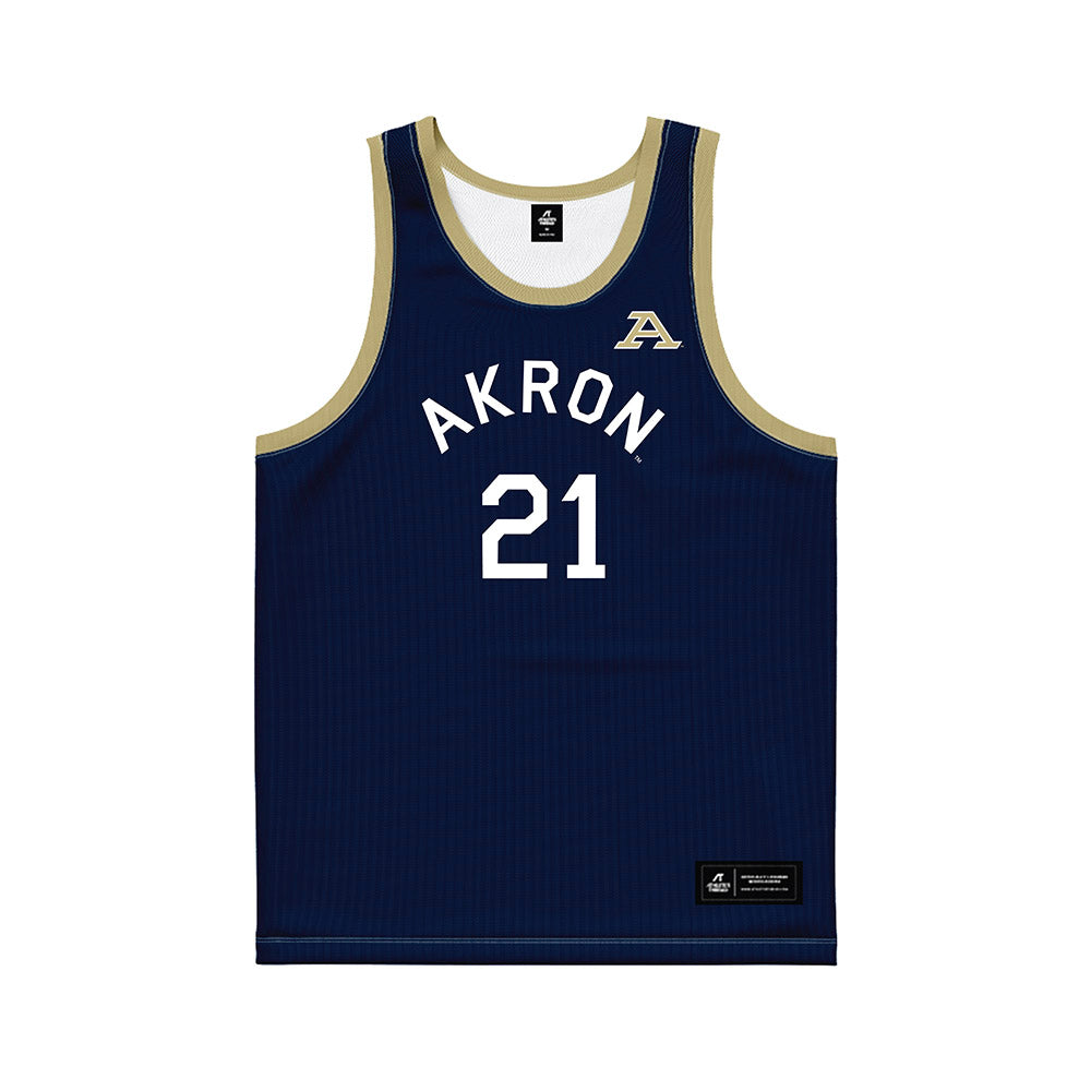 Akron - NCAA Men's Basketball : Zachary Halligan - Hardwood Reissue Basketball Jersey-0