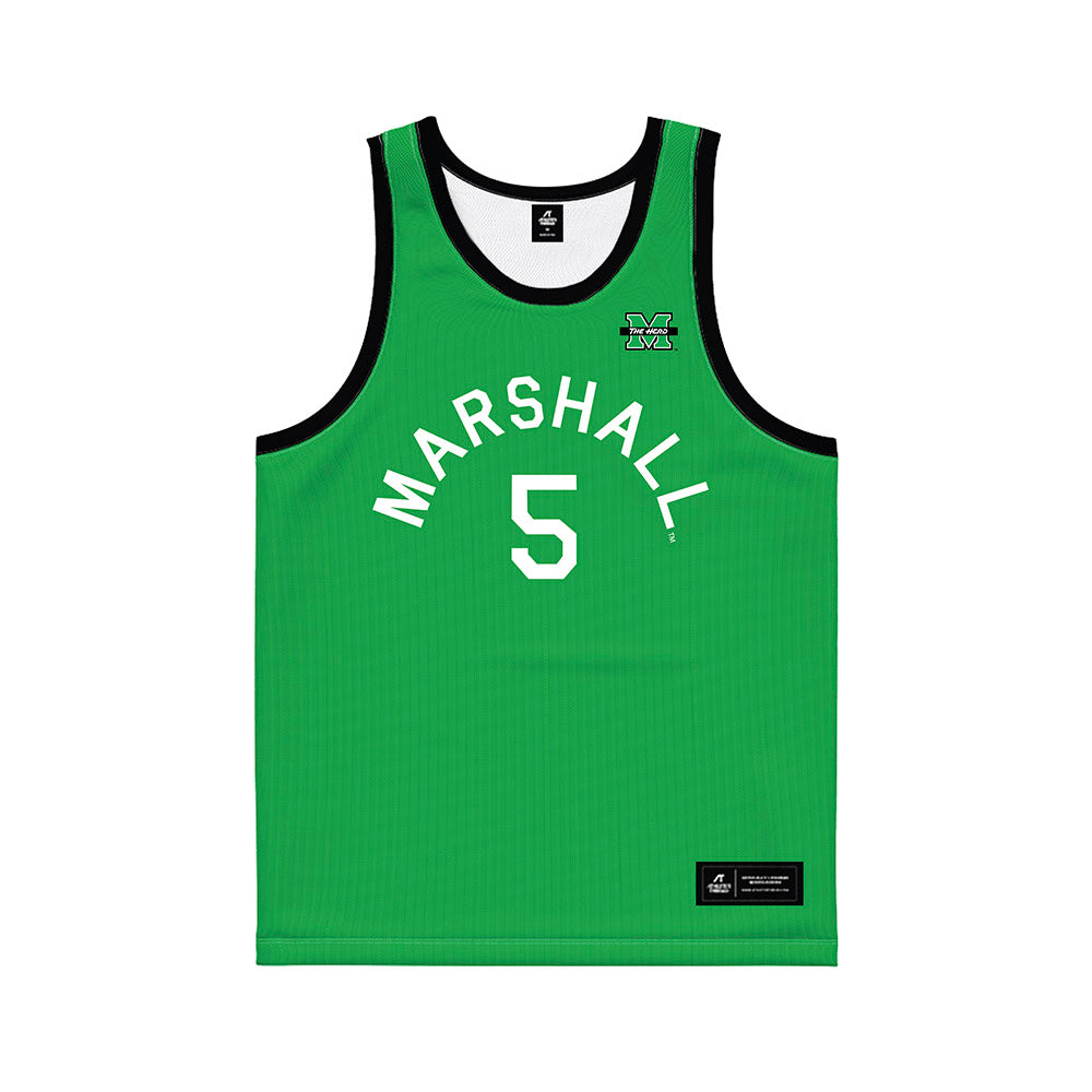 Marshall - NCAA Women's Basketball : Olivia Olson - Hardwood Reissue Basketball Jersey-0