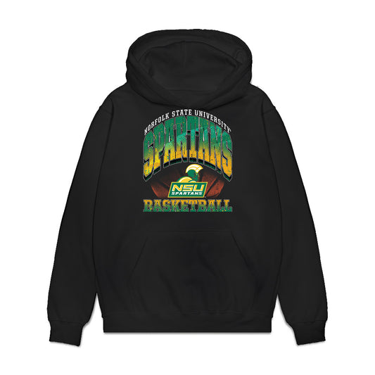 Norfolk State - NCAA Men's Basketball : Adrean Newton - Vintage Shersey Premium Hooded Sweatshirt-0