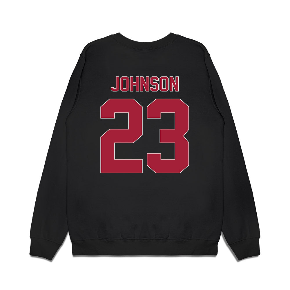 St. Joe's - NCAA Men's Basketball : Mekai Johnson - Vintage Basketball Premium Crewneck Sweatshirt-1