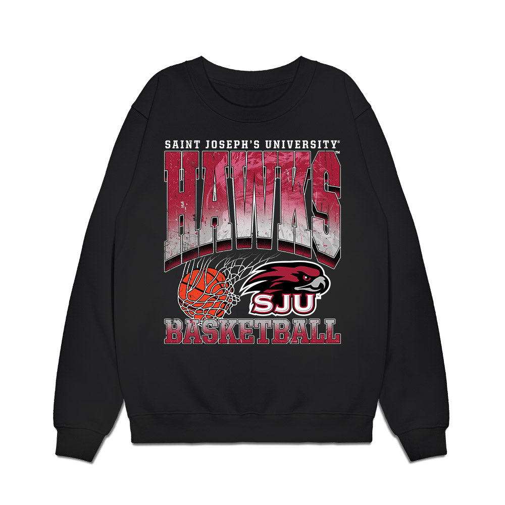 St. Joe's - NCAA Men's Basketball : Mekai Johnson - Vintage Basketball Premium Crewneck Sweatshirt-0