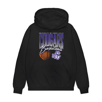 Sioux Falls - NCAA Men's Basketball : James Spencer III - Vintage Basketball Premium Hooded Sweatshirt-0