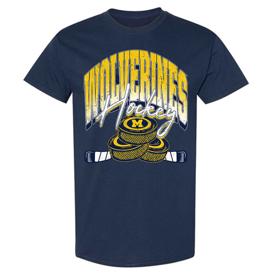 Michigan - NCAA Men's Ice Hockey : Will Horcoff - Vintage Shersey T-Shirt-0