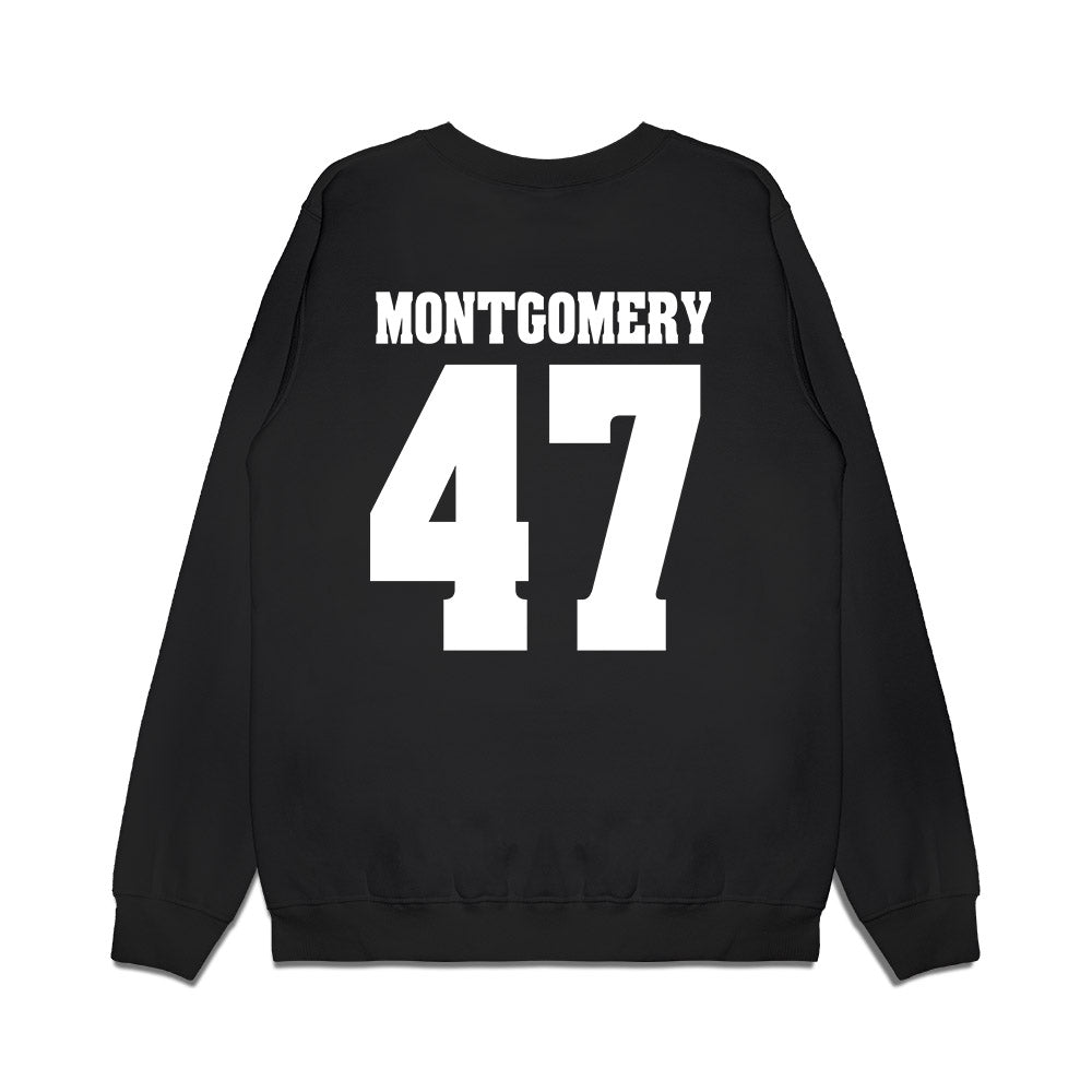 Wisconsin - NCAA Men's Ice Hockey : Blake Montgomery - Vintage Hockey Premium Crewneck Sweatshirt-1