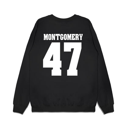 Wisconsin - NCAA Men's Ice Hockey : Blake Montgomery - Vintage Hockey Premium Crewneck Sweatshirt-1