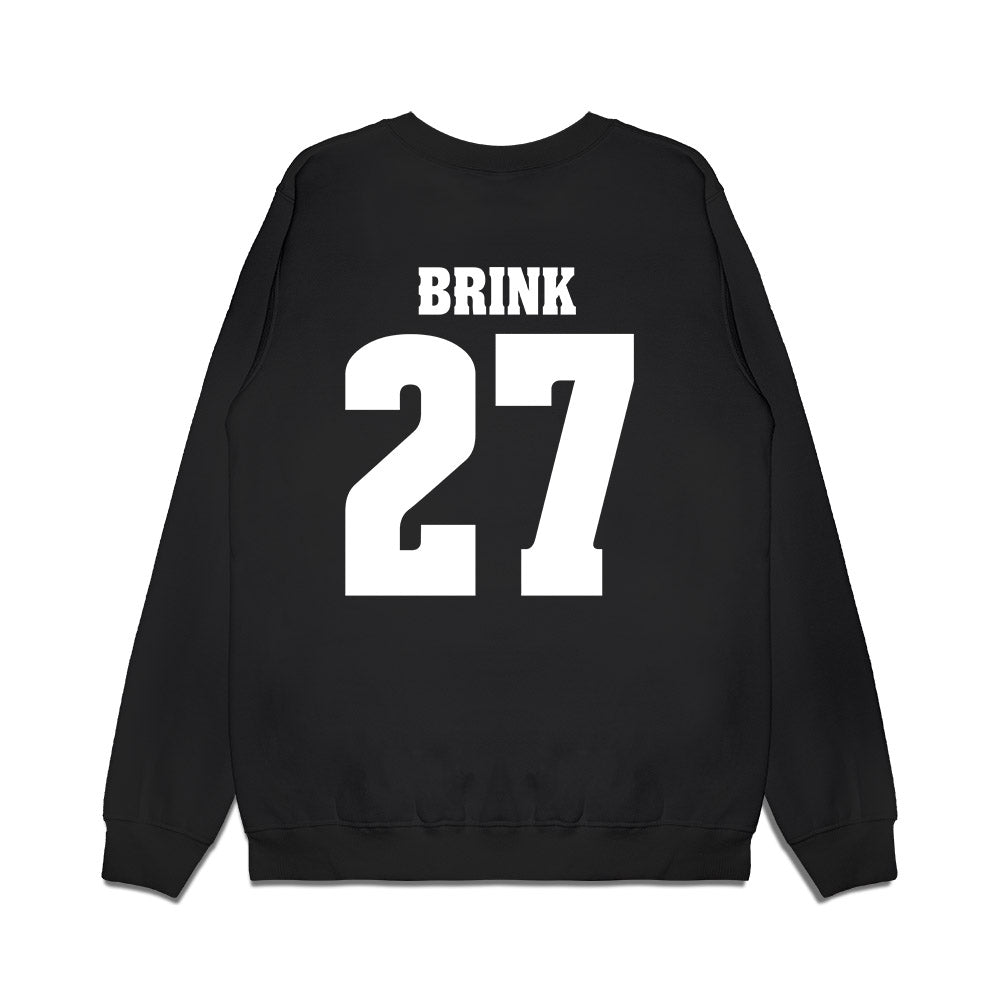 Wisconsin - NCAA Men's Ice Hockey : Finn Brink - Vintage Hockey Premium Crewneck Sweatshirt-1