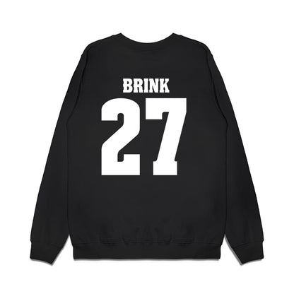 Wisconsin - NCAA Men's Ice Hockey : Finn Brink - Vintage Hockey Premium Crewneck Sweatshirt-1