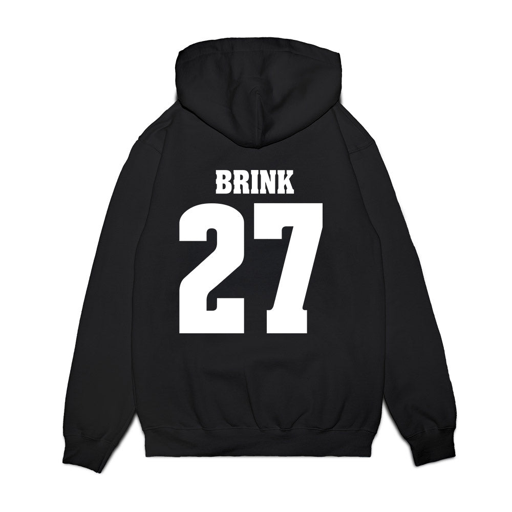 Wisconsin - NCAA Men's Ice Hockey : Finn Brink - Vintage Hockey Premium Hooded Sweatshirt-1