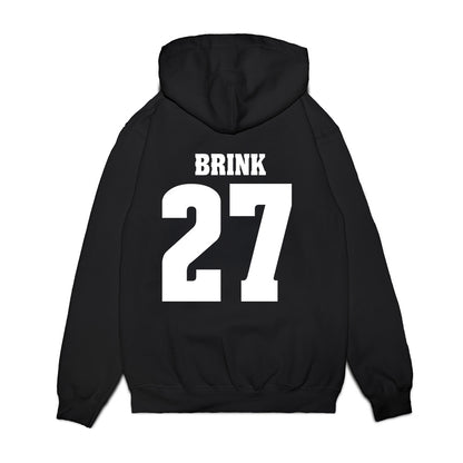 Wisconsin - NCAA Men's Ice Hockey : Finn Brink - Vintage Hockey Premium Hooded Sweatshirt-1