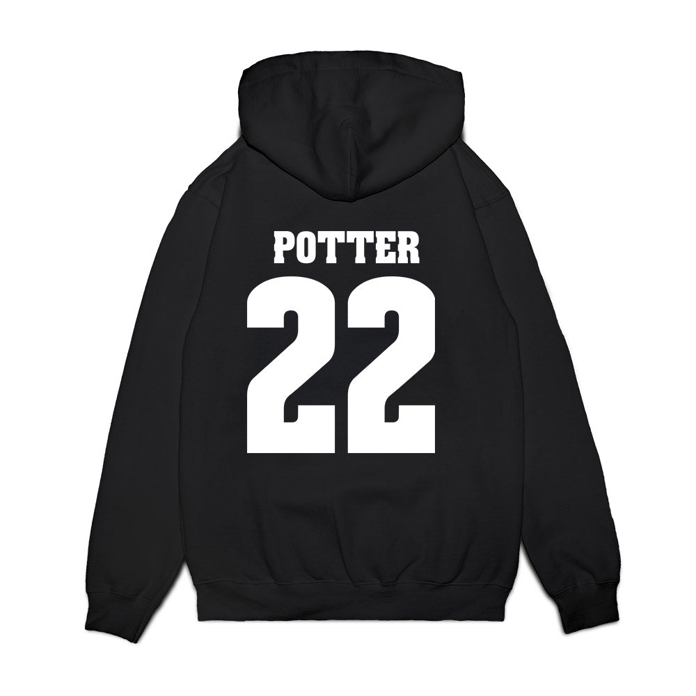 Wisconsin - NCAA Women's Ice Hockey : Laney Potter - Vintage Hockey Premium Hooded Sweatshirt-1