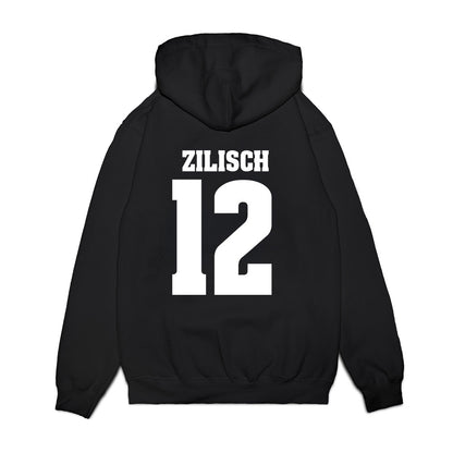 Wisconsin - NCAA Women's Ice Hockey : McKayla Zilisch - Vintage Hockey Premium Hooded Sweatshirt-1