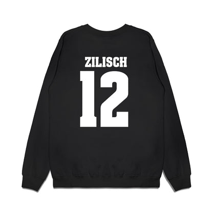 Wisconsin - NCAA Women's Ice Hockey : McKayla Zilisch - Vintage Hockey Premium Crewneck Sweatshirt-1