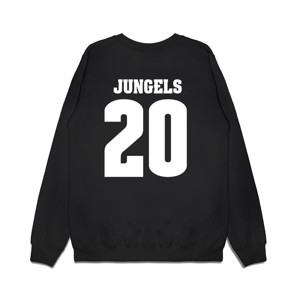 Wisconsin - NCAA Women's Ice Hockey : Vivian Jungels - Vintage Hockey Premium Crewneck Sweatshirt-1