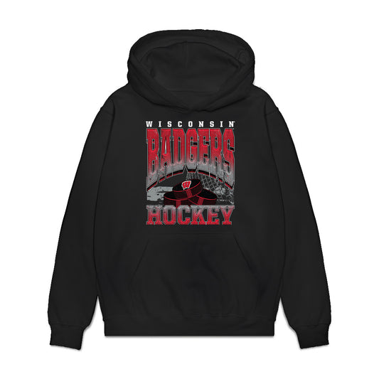 Wisconsin - NCAA Women's Ice Hockey : McKayla Zilisch - Vintage Hockey Premium Hooded Sweatshirt-0