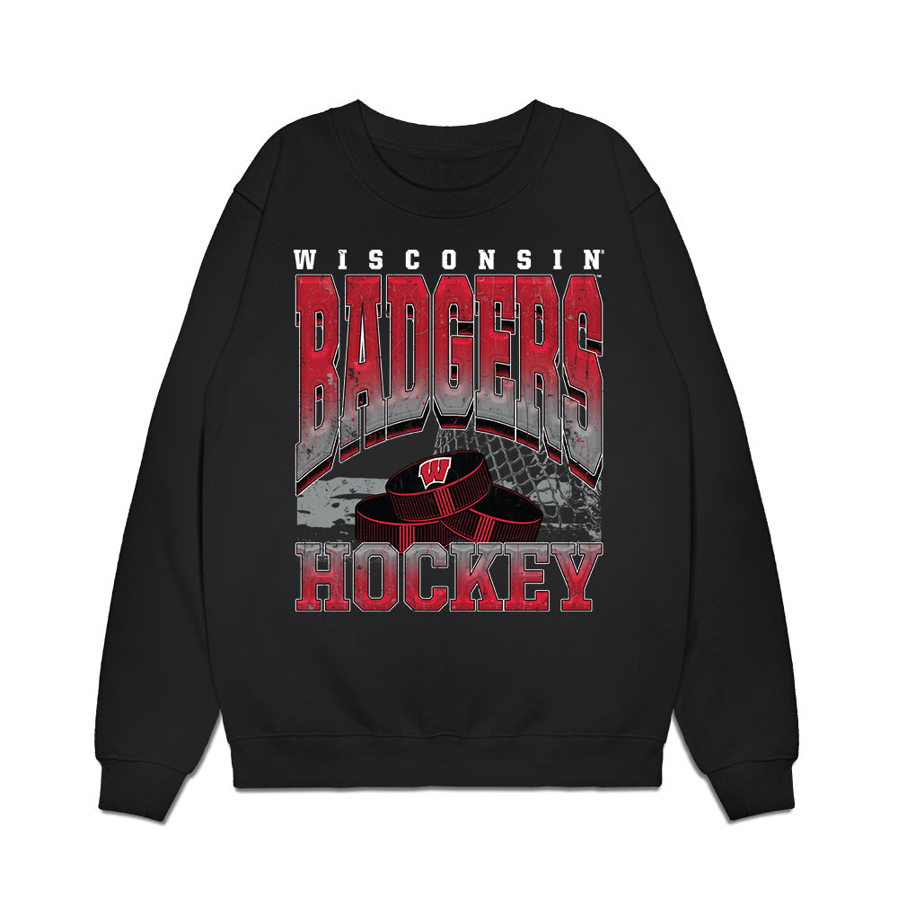 Wisconsin - NCAA Women's Ice Hockey : Rachel Gorbatenko - Vintage Hockey Premium Crewneck Sweatshirt-0