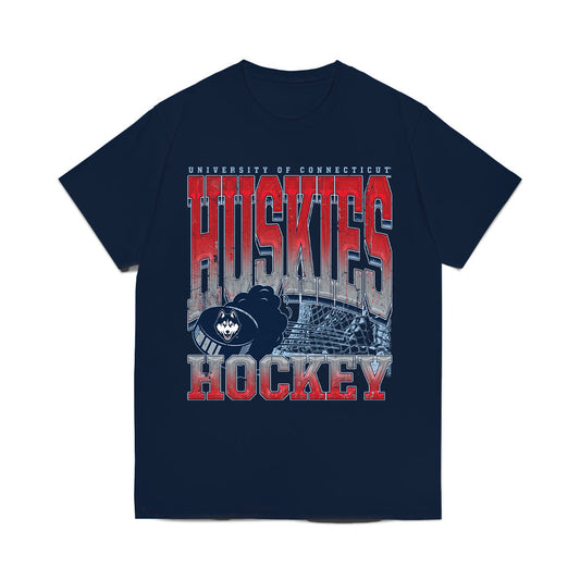 UConn - NCAA Men's Ice Hockey : Tabor Heaslip - Vintage Comfort Colors T-Shirt-0