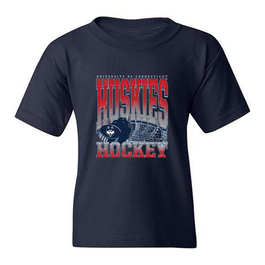 UConn - Mens Ice Hockey Legends : Tage Thompson - Vintage Youth T-Shirt-0