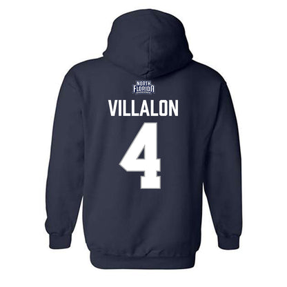 UNF - NCAA Beach Volleyball : Natalie Villalon - Classic Shersey Hooded Sweatshirt-1