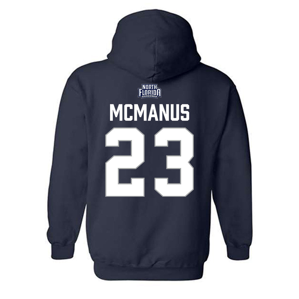 UNF - NCAA Men's Soccer : Brian McManus - Classic Shersey Hooded Sweatshirt-1