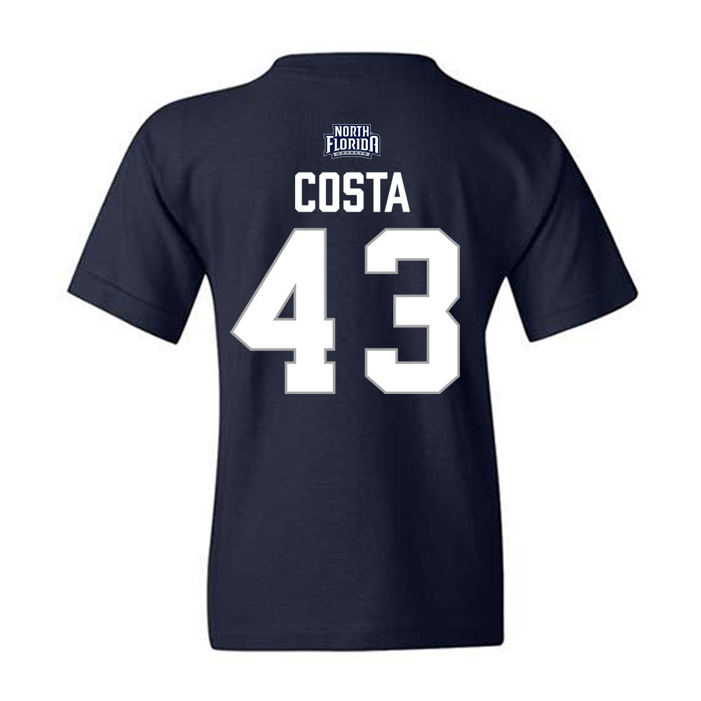 UNF - NCAA Baseball : John Costa - Classic Shersey Youth T-Shirt-1