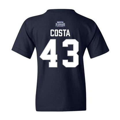 UNF - NCAA Baseball : John Costa - Classic Shersey Youth T-Shirt-1