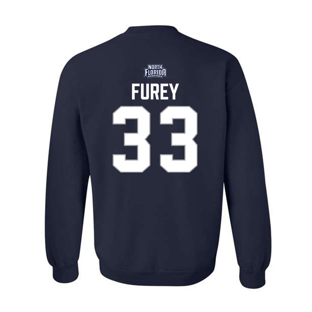 UNF - NCAA Baseball : Ryan Furey - Classic Shersey Crewneck Sweatshirt-1