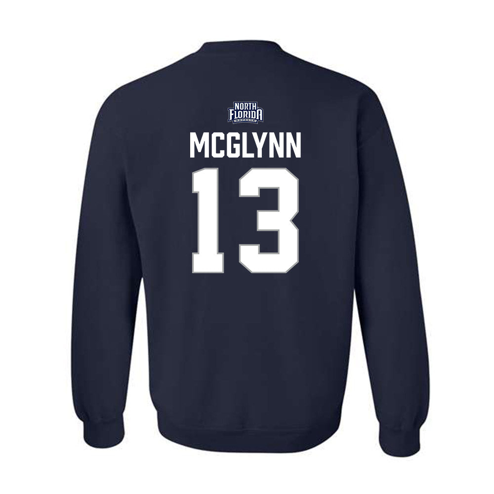 UNF - NCAA Men's Soccer : Adan mcglynn - Classic Shersey Crewneck Sweatshirt-1