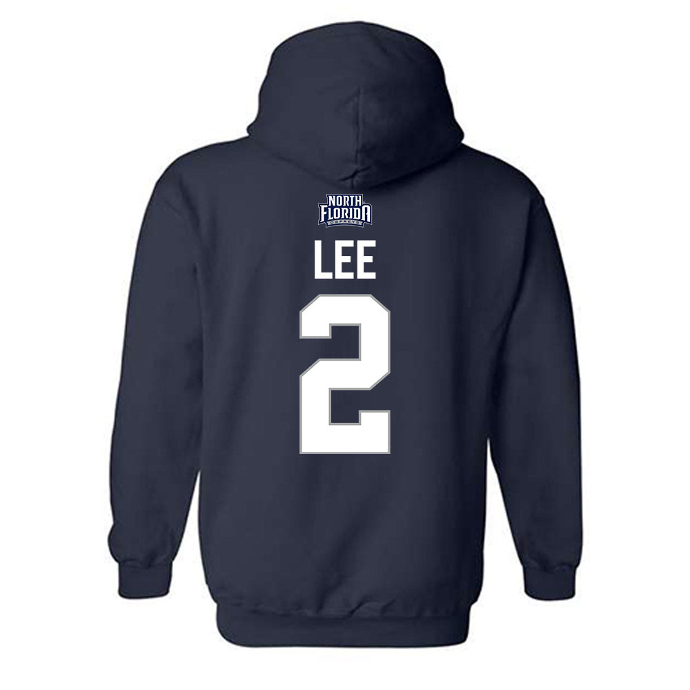 UNF - NCAA Men's Basketball : Mason Lee - Classic Shersey Hooded Sweatshirt-1
