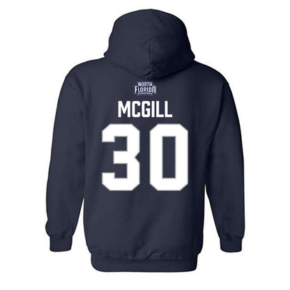 UNF - NCAA Women's Basketball : Dezuray McGill - Classic Shersey Hooded Sweatshirt-1