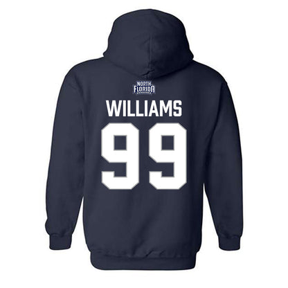 UNF - NCAA Men's Soccer : Caden Williams - Classic Shersey Hooded Sweatshirt-1
