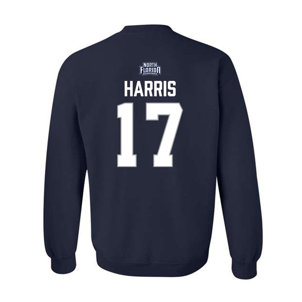 UNF - NCAA Men's Soccer : Jacob Harris - Classic Shersey Crewneck Sweatshirt-1