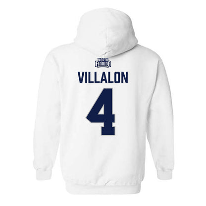 UNF - NCAA Beach Volleyball : Natalie Villalon - Classic Shersey Hooded Sweatshirt-1