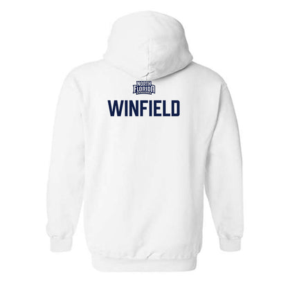 UNF - NCAA Men's Track & Field : Michael Winfield - Classic Shersey Hooded Sweatshirt-1