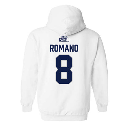 UNF - NCAA Men's Soccer : Mark Romano - Classic Shersey Hooded Sweatshirt-1