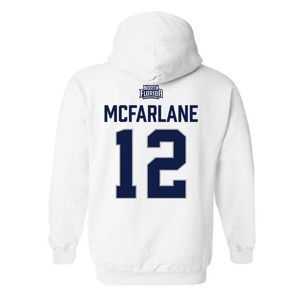 UNF - NCAA Men's Soccer : Michael McFarlane - Classic Shersey Hooded Sweatshirt-1