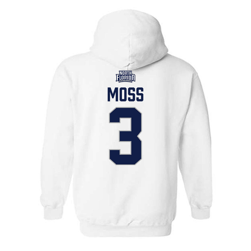 UNF - NCAA Men's Soccer : Jonathan Moss - Classic Shersey Hooded Sweatshirt-1