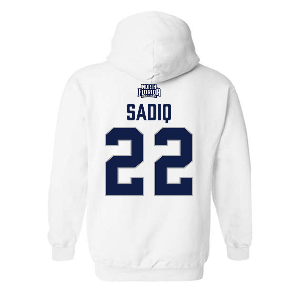 UNF - NCAA Men's Soccer : Kadin Sadiq - Classic Shersey Hooded Sweatshirt-1